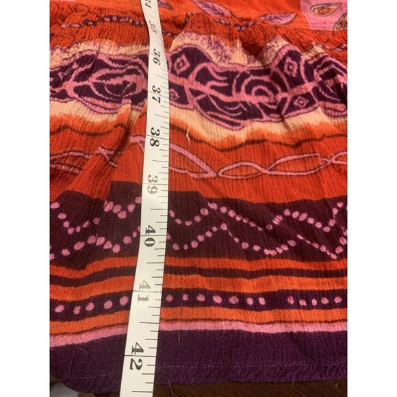 Winlar Boho Hippie Short Sleeve Tiered Lightweight Size 2X - Picture 7 of 7